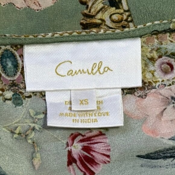 Camilla Shirred Waist Detail Long Dress, Grow and Glow - Picture 4 of 4